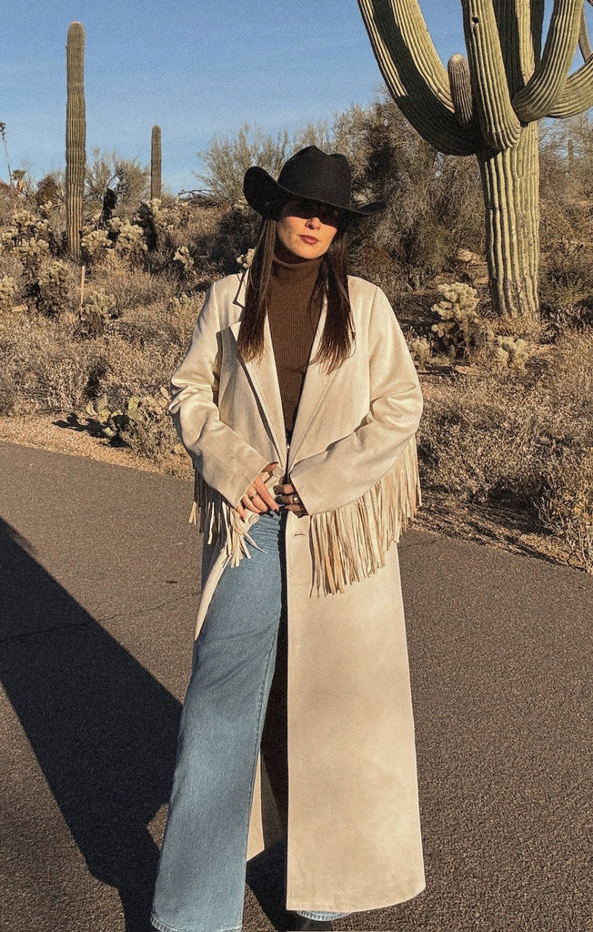 AS SEEN ON WEST DESPERADO!! Sierra Fringe Maxi Jacket