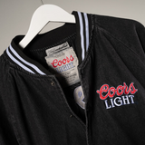 NEW!! The "Coors Light" Official Nylon Bomber Jacket in Black Denim