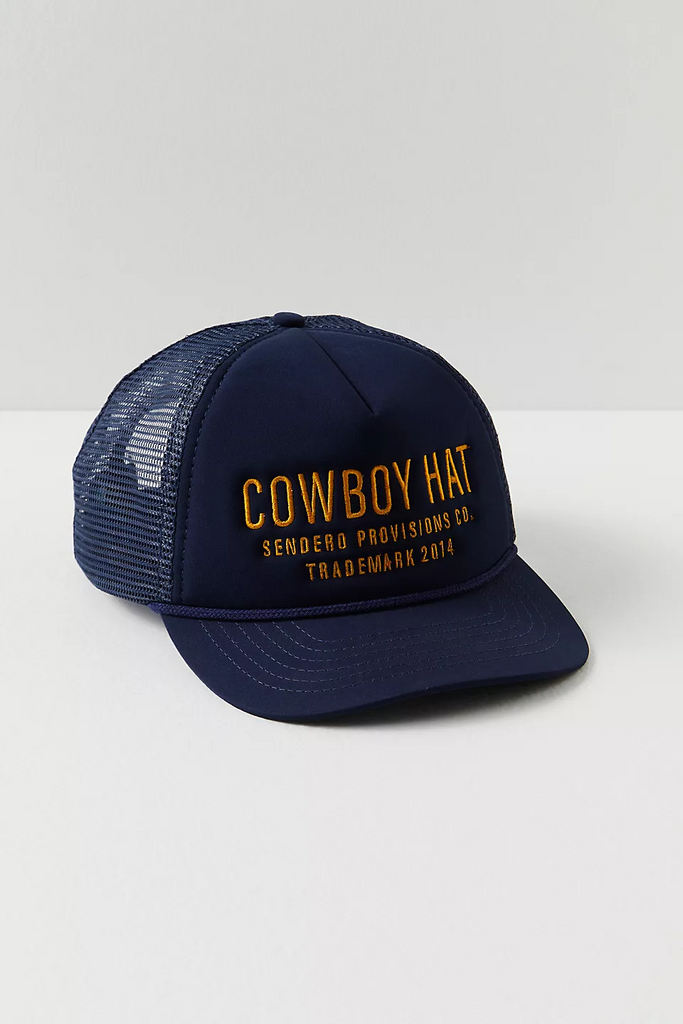 NEW!! Cowboy Trucker Hat in Navy
