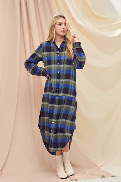 NEW!! "Woodlands" Oversized Plaid Duster