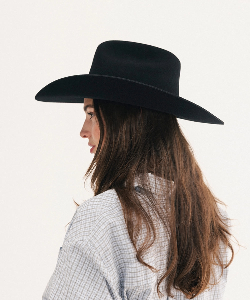 Teddy Cattleman Cowboy Hat in Black