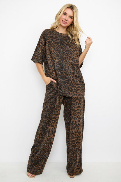 NEW!! "Luxe Leopard" Rhinestone Lounge Set