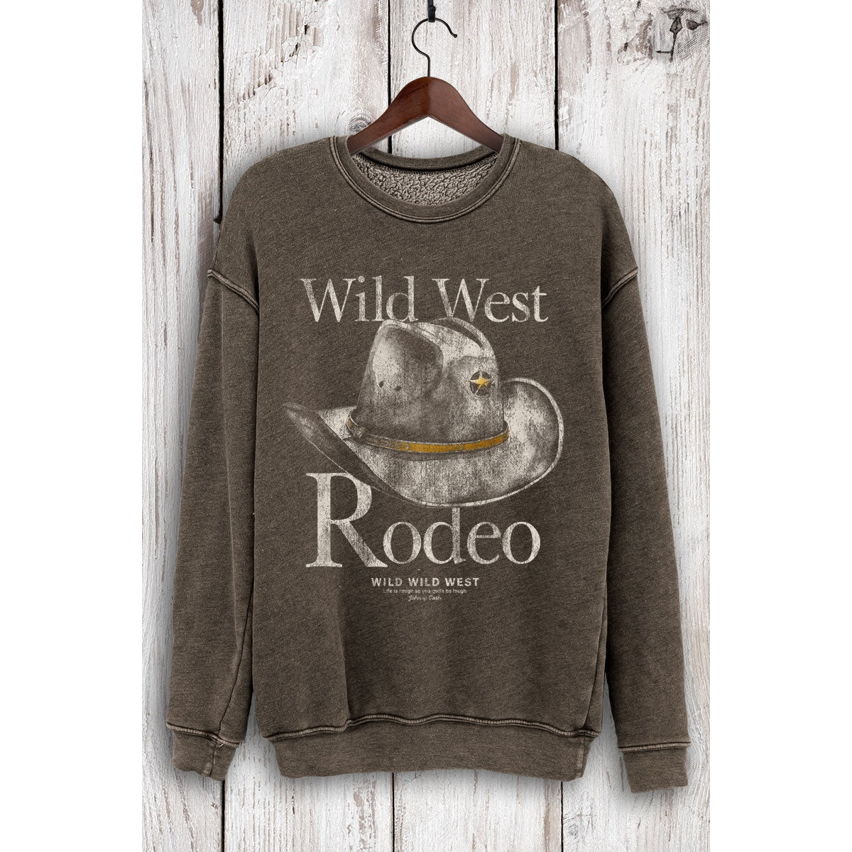 Wild West Rodeo Sweatshirt in Brown