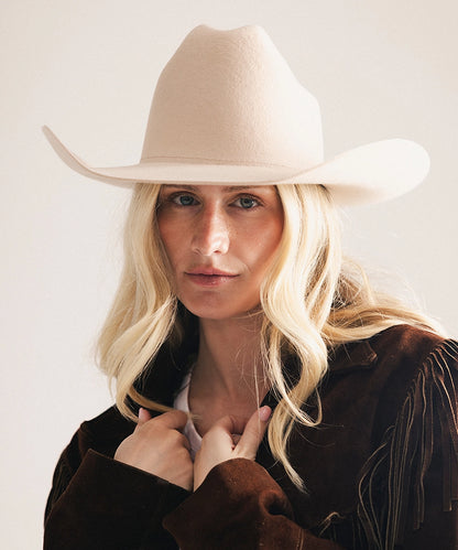 Teddy Cattleman Cowboy Hat in Cream