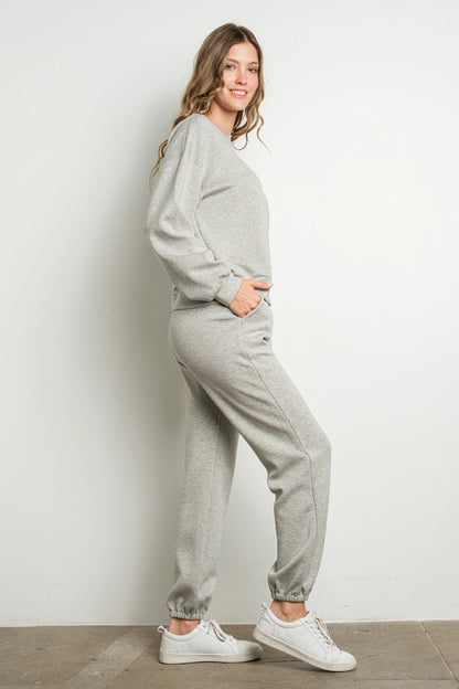 NEW!! "Out Of Office" Rhinestone Lounge Set in Grey