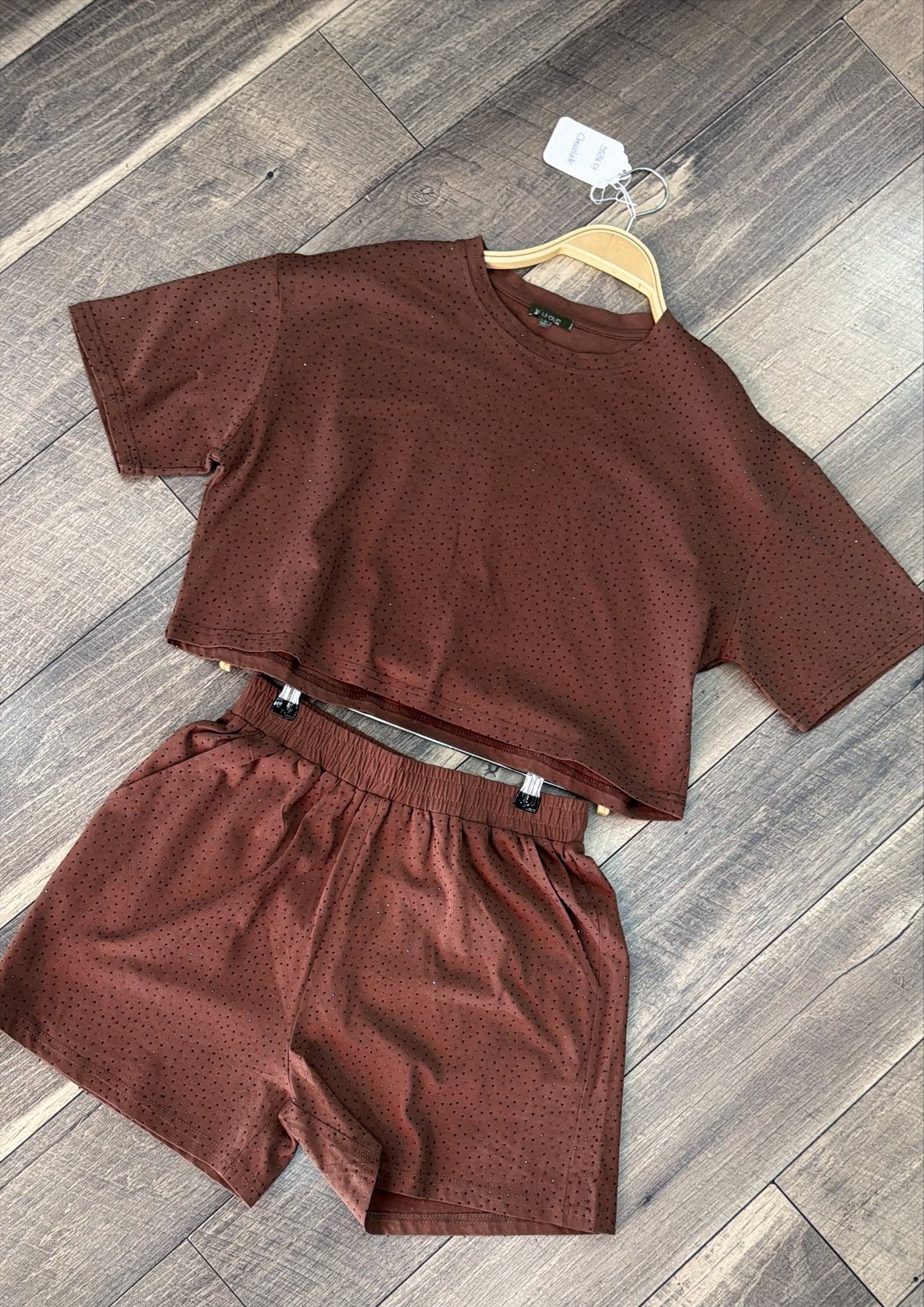 Summer Days Rhinestone Set in Brown