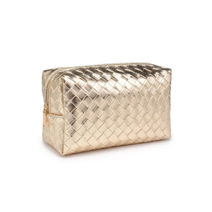 Gold Woven Travel Pouch