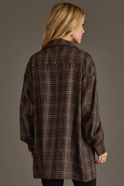 "Heritage" Plaid Button Down in Brown