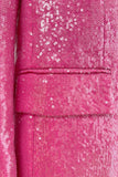 Pink Sequin Blazer