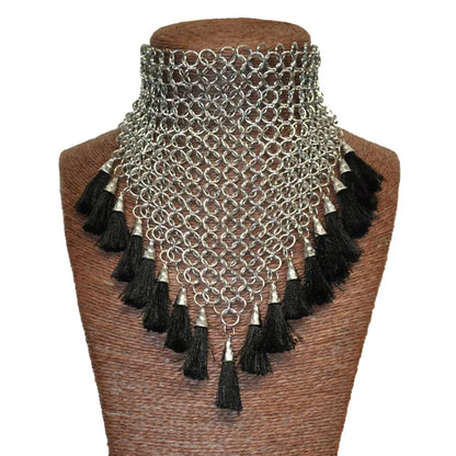 Chainmail and Tassel Choker