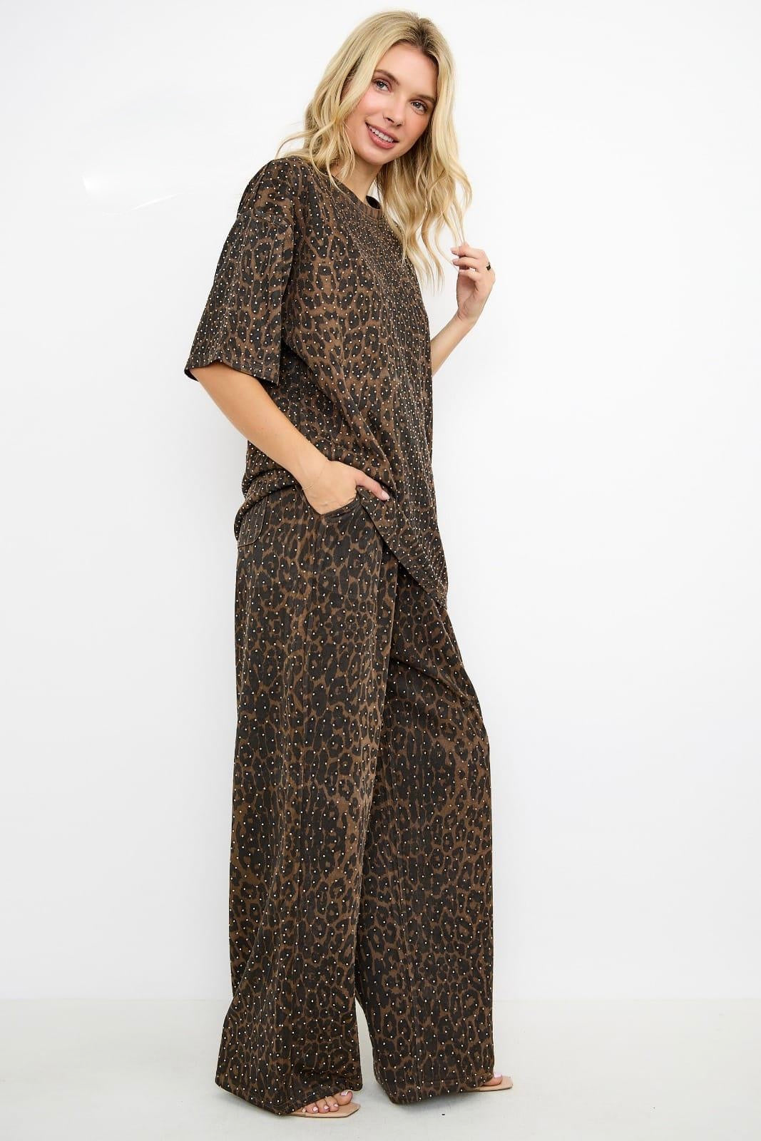 NEW!! "Luxe Leopard" Rhinestone Lounge Set