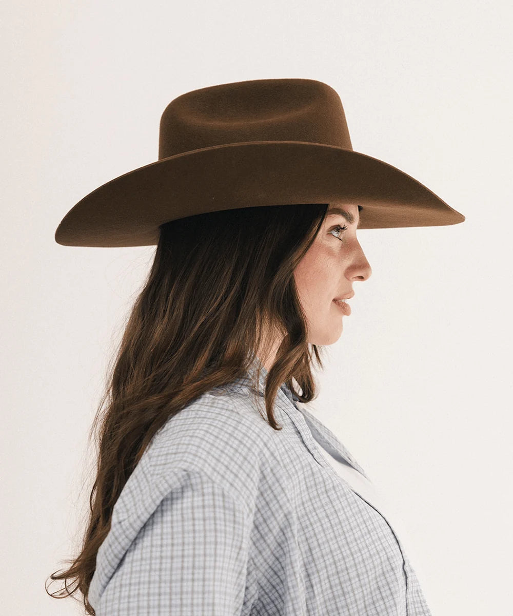 Teddy Cattleman Cowboy Hat in Coffee