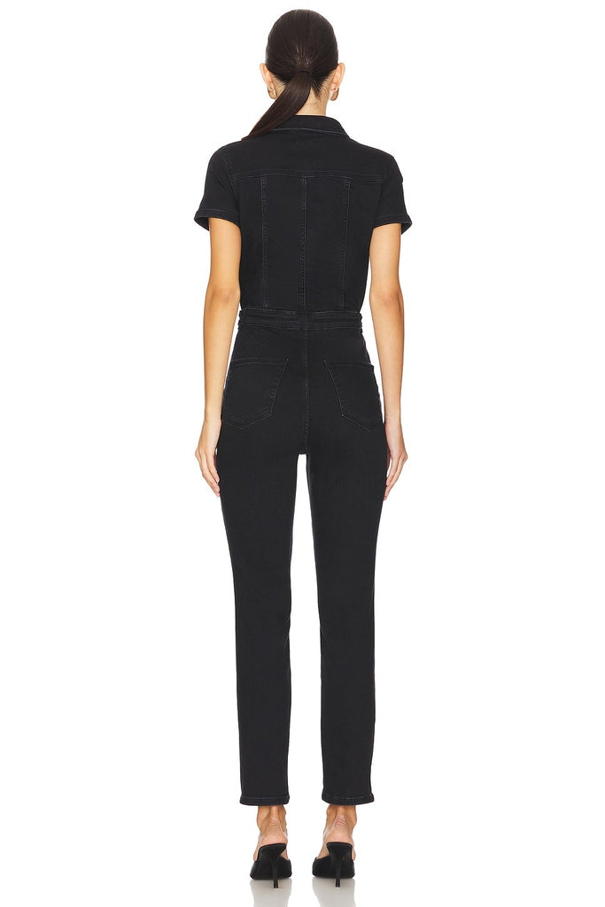 NEW!! Fit For Success Jumpsuit in Black By Good American