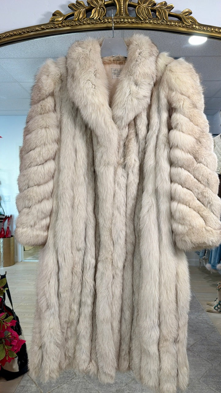 #103 Vintage Fox Full Length Coat