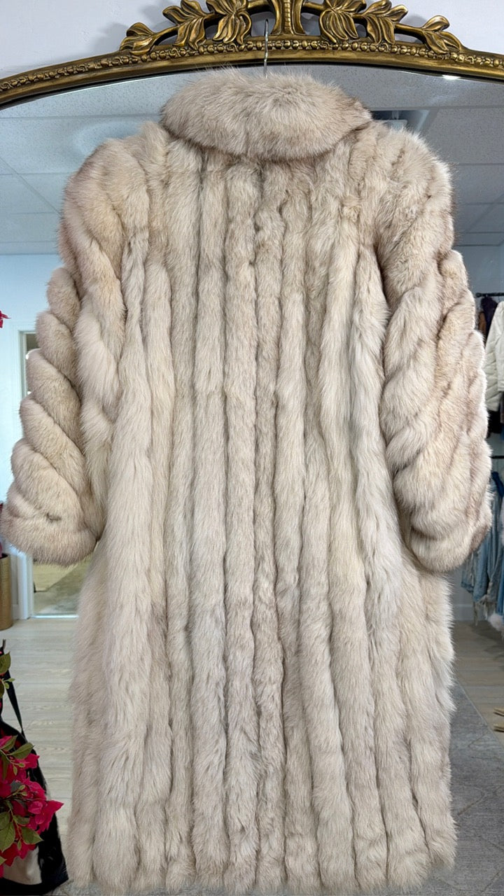 #103 Vintage Fox Full Length Coat