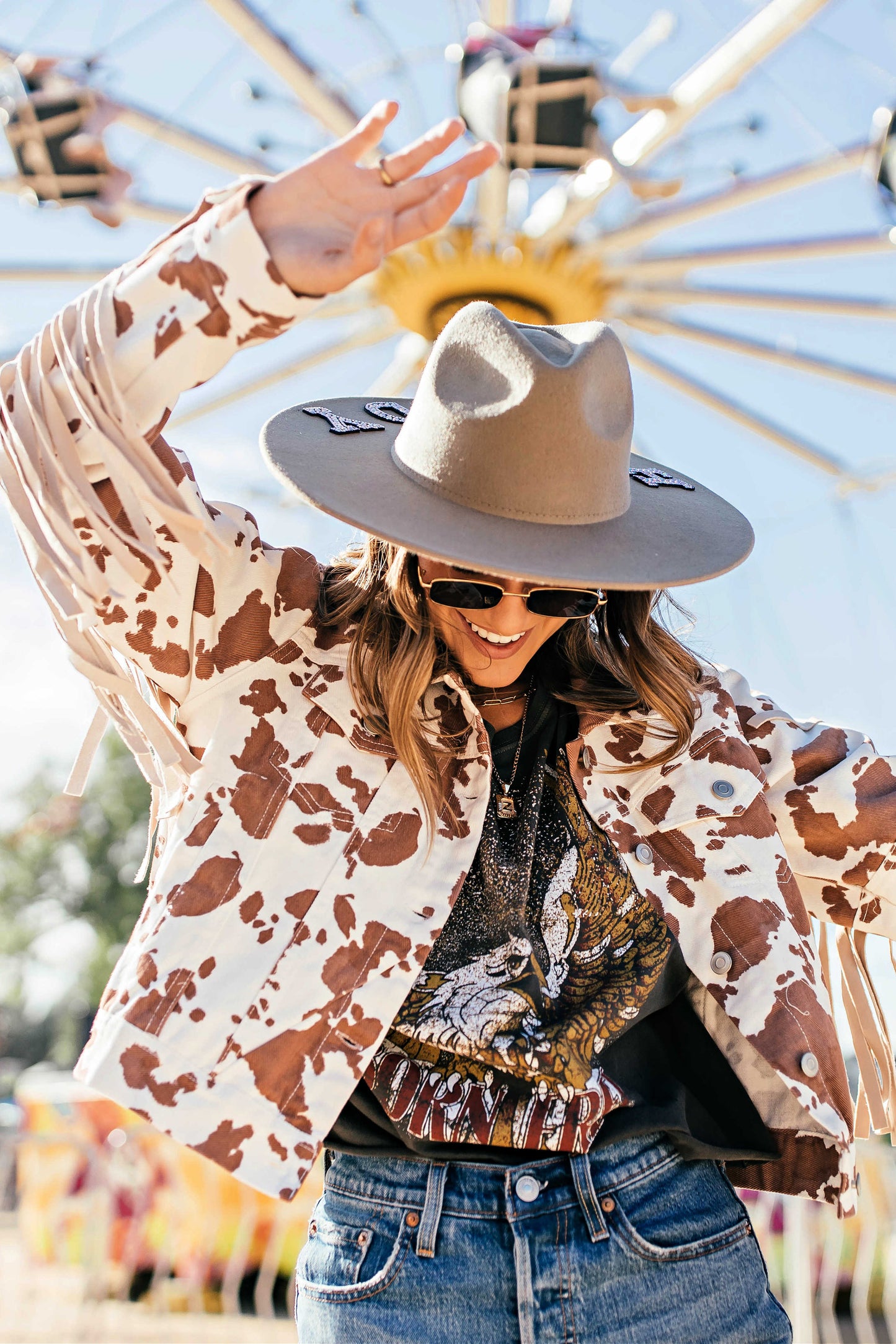 NEW!! "Born Free" Oversized Cropped Tee