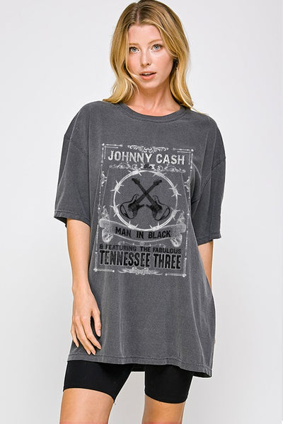 NEW!! "Johnny Cash" Oversized Comfort Color Tee