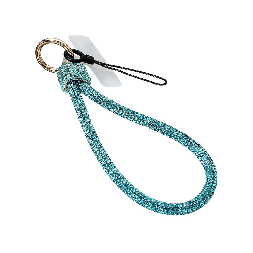 DOORBUSTER!! Rhinestone Keychain in Turquoise