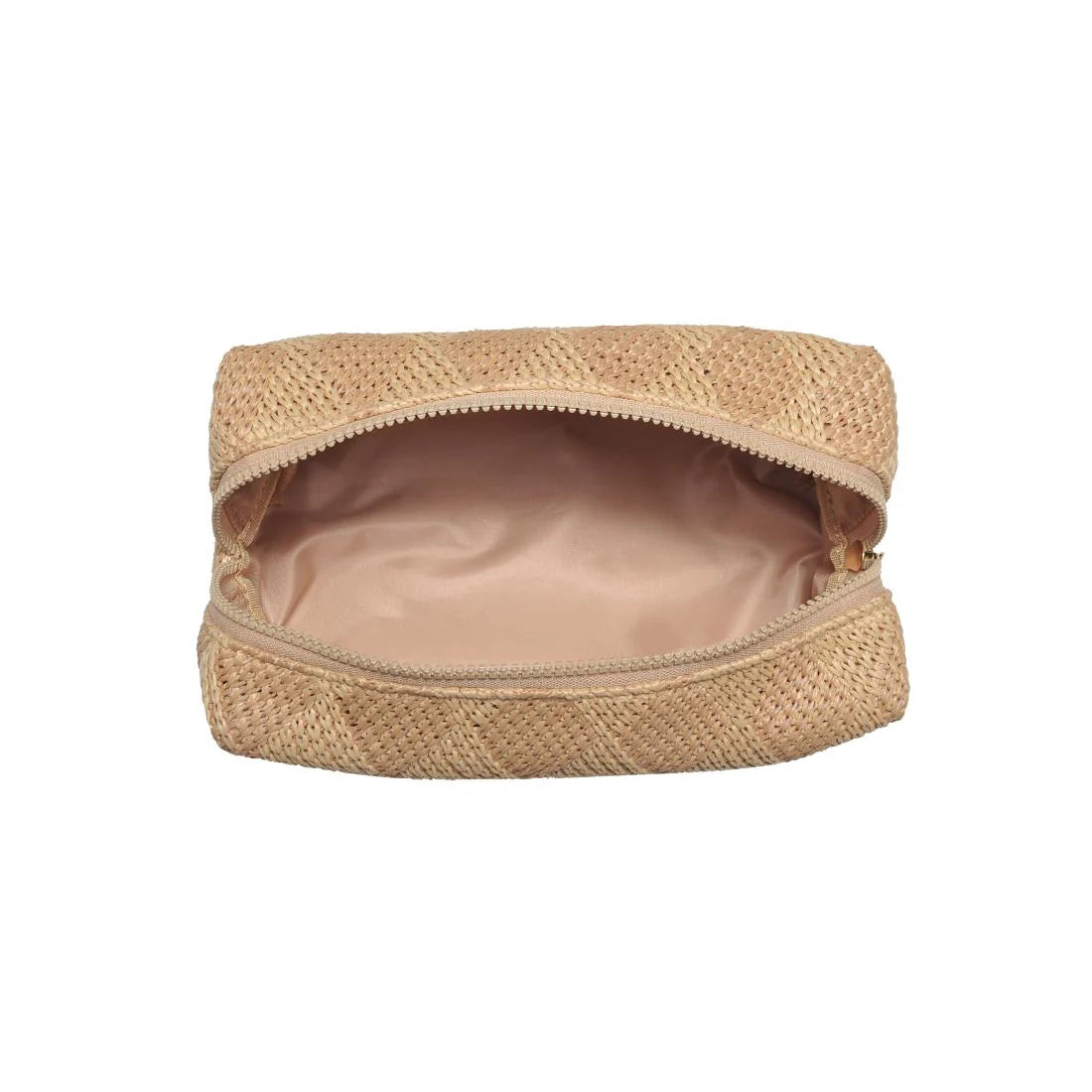 "Breeze" Woven Straw Travel Pouch