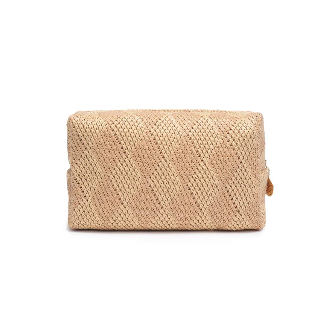 "Breeze" Woven Straw Travel Pouch