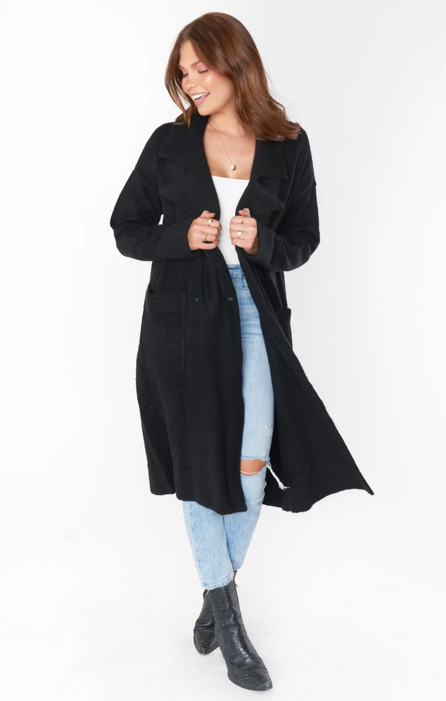 IN STOCK!! Melrose Oversized Cardigan in Black by Show Me Your Mumu