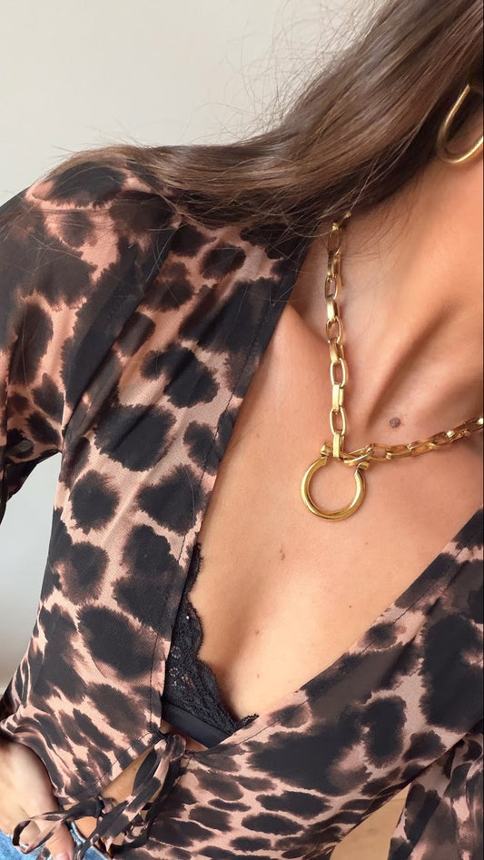 NEW!! Equestrian Necklace in Gold