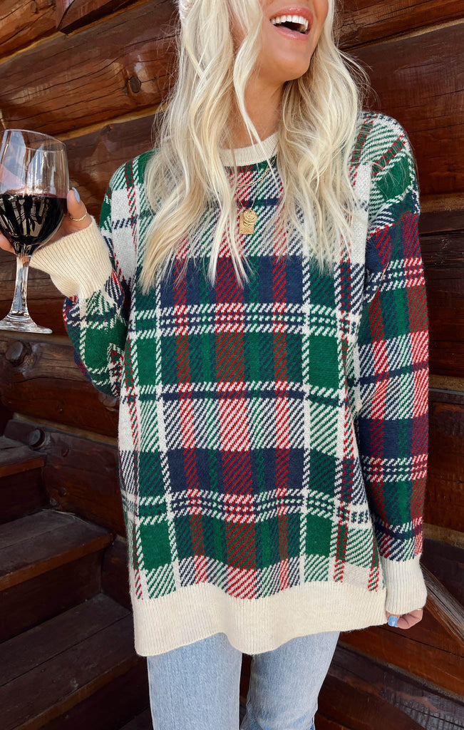 NEW!! Plaid Ember Tunic Sweater by Show Me Your Mumu – Glitzy Bella
