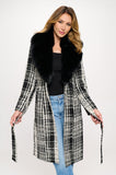 NEW!! Plaid Lexington Coat w/ Removable Fur