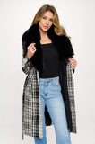 NEW!! Plaid Lexington Coat w/ Removable Fur