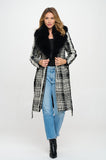 NEW!! Plaid Lexington Coat w/ Removable Fur