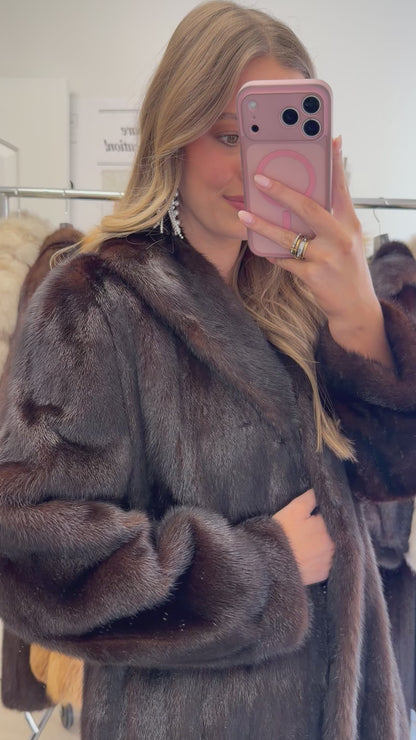 #19 Vintage Ranch Mink Coat Size Medium