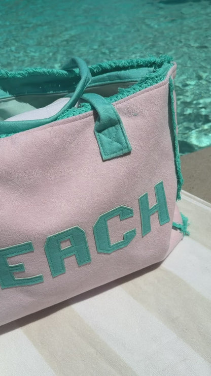"Beach Babe" Terry Tote Bag