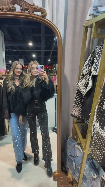 NEW!! The Westgate Denim Rhinestone Jean in Black