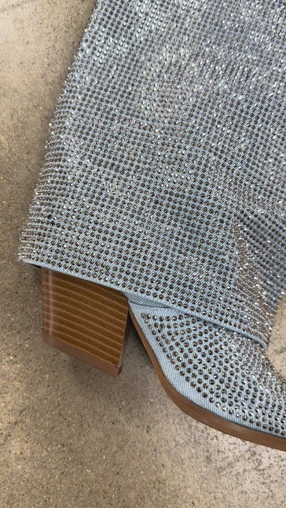 NEW!! Banian Denim Rhinestone Boot