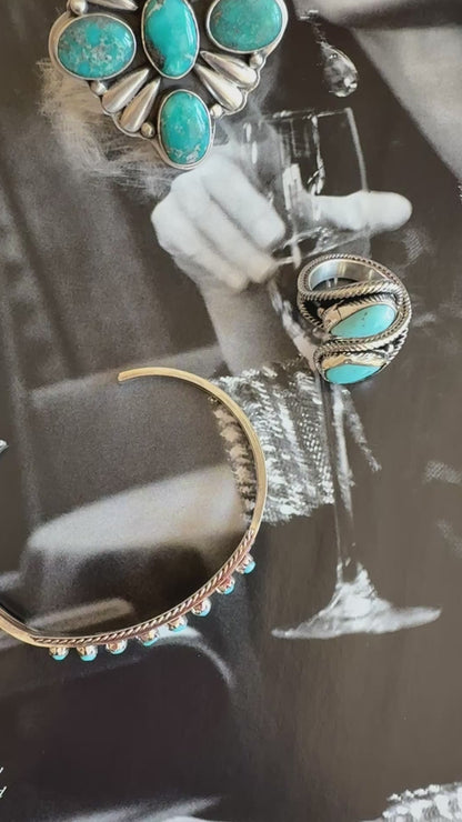 NEW!! "Montana" Kingman Turquoise Cuff Bracelet