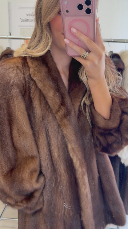 #12 Vintage Demi Buff Mink Jacket Size XS/S