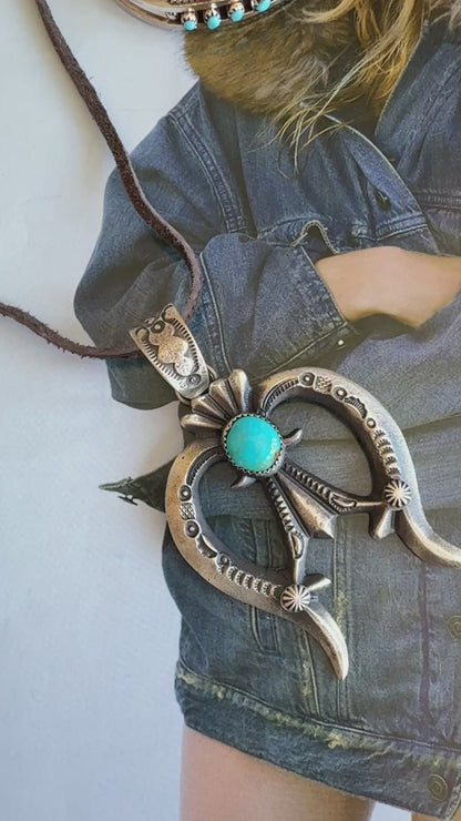 NEW!! The “Bella" Kingman Turquoise and Sterling Silver Necklace