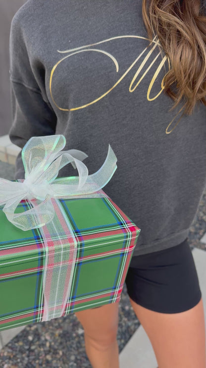 "Merry" Sweatshirt in Mineral Black