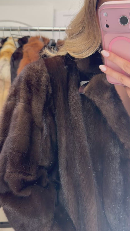 #42 Vintage Demi Buff Mink Coat Size Medium