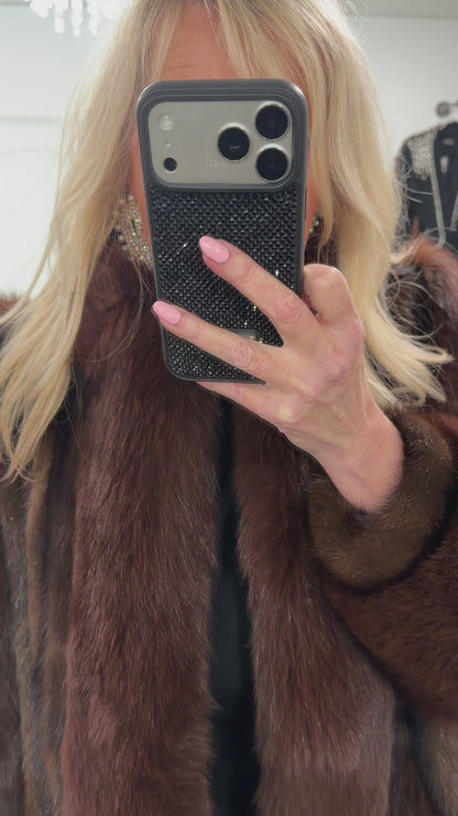 #GB20 Vintage Mahogany Mink and Fox Jacket