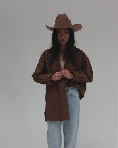Teddy Cattleman Cowboy Hat in Brown