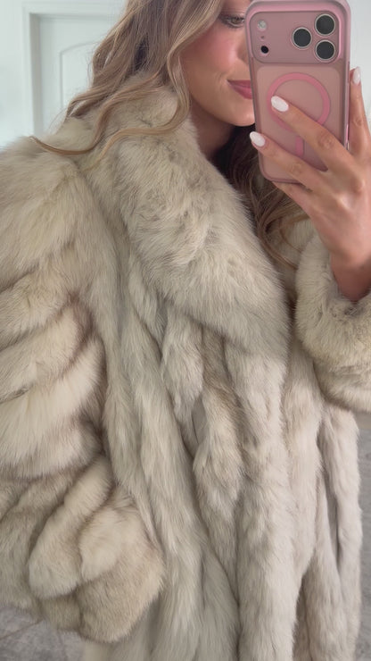 #103 Vintage Fox Full Length Coat