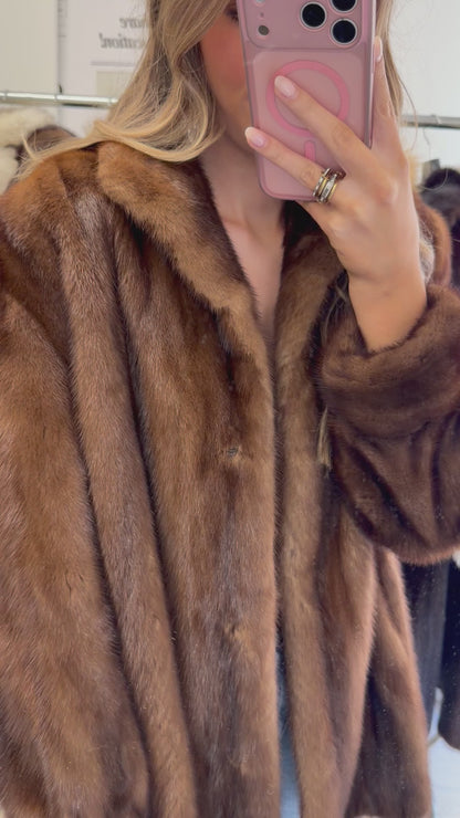 #5 Vintage Demi Buff Mink Jacket Size Small
