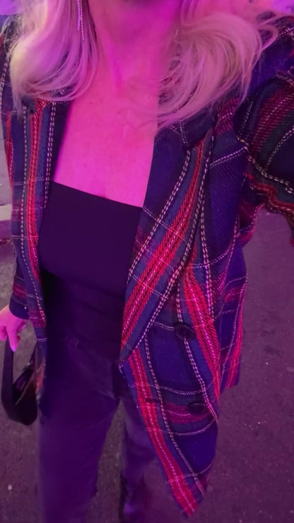 FINAL SALE!! "Park Avenue" Plaid Blazer