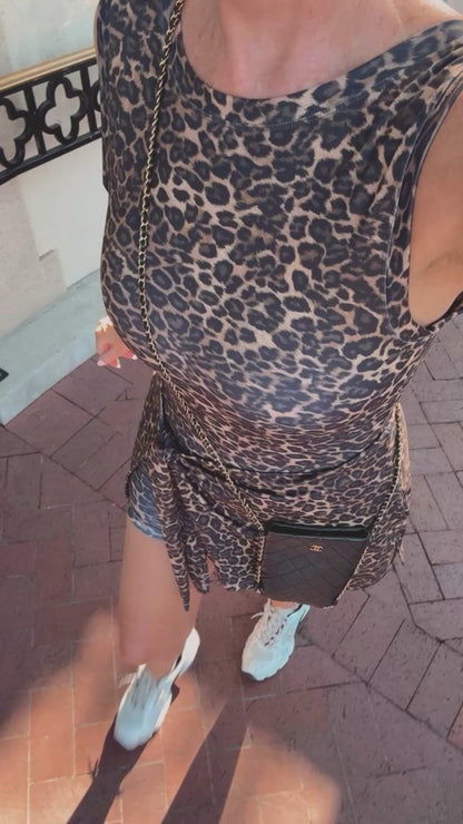 NEW!! Leopard Wrap Athletic Dress