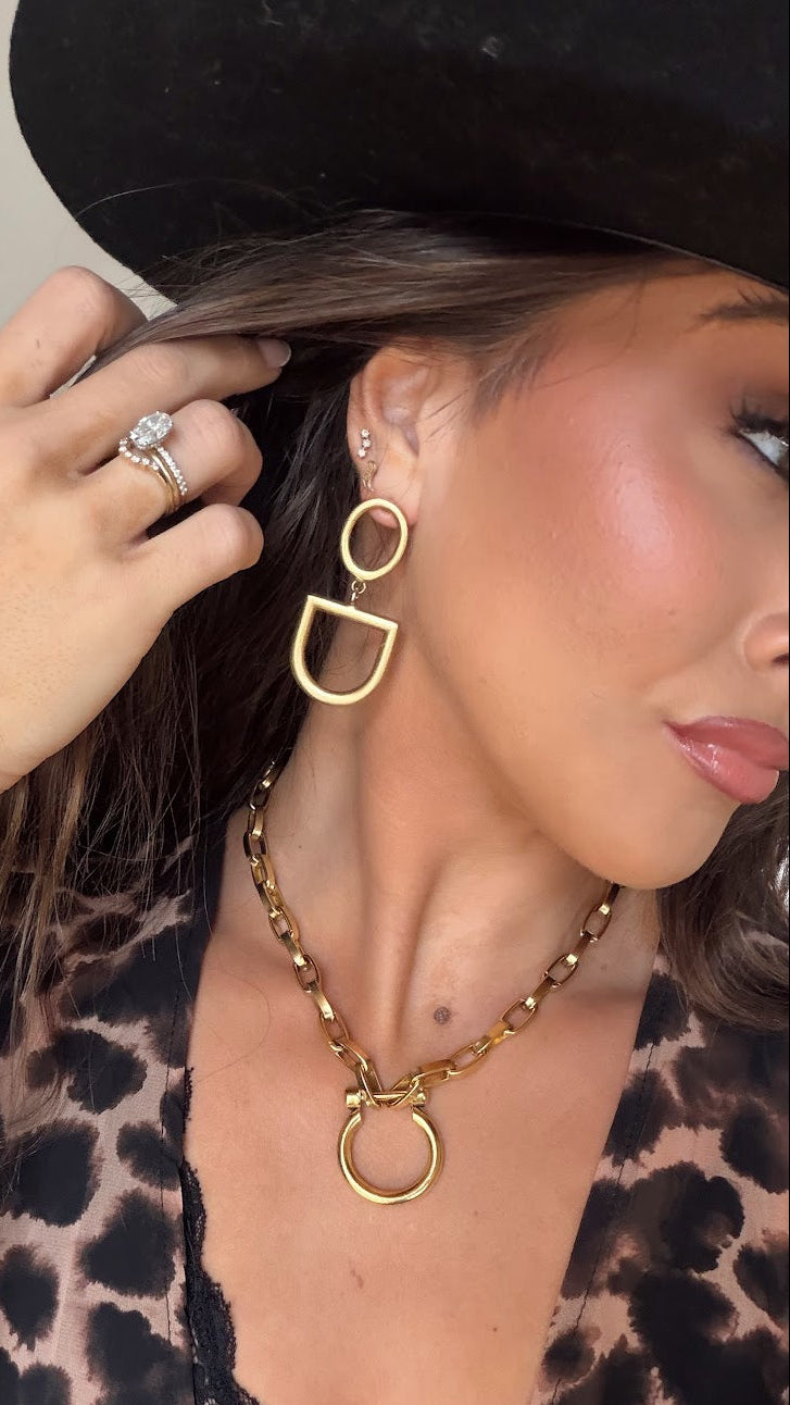 Horsebit Earrings