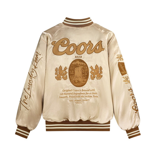 PREORDER!! The "Coors Original" Nylon Bomber Jacket in Gold