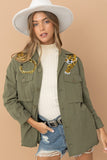 NEW!! Sequin Tiger Shacket in Olive