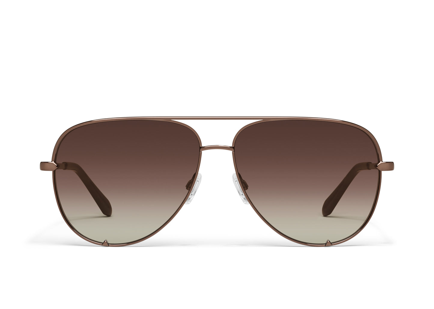 High Key Extra Large Brown w/ Brown Frame Aviators