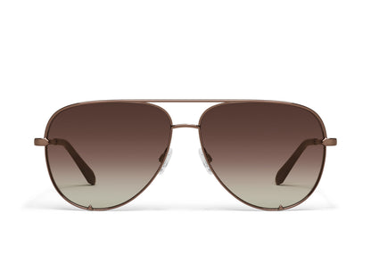 High Key Extra Large Brown w/ Brown Frame Aviators